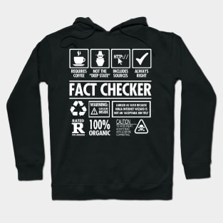 Fact Checker Job Description Hoodie